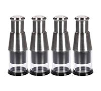 4 Pièces Coupe Ail Et Oignon Manuel, Presse-ail En Acier Inoxydable, Presse-oignons, Hachoir À Oignons, Broyeur D'ail Pour Hacher Les Poivrons