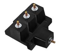 4 Pièces Coussinet Amortisseur en Caoutchouc Épais, Noir Extérieur | Absorption des Chocs, Grip Antidérapant, pour Compresseurs D’air et Condenseurs Hvac, Atelier ou Machine Room
