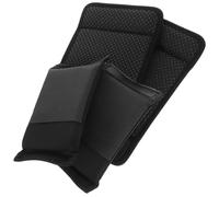 4 Pièces Coussinet pour Canne de Marche, Protection D’aisselle | Polyester Noir, Sangle Adhésive Incluse, Adaptation Élevée, Remplacement de Poignée, Usage Facile