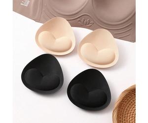 4 pièces Coussinets de soutien-gorge en éponge épaisse en latex, permettent de donner l'illusion d'une poitrine plus généreuse, peuvent être placés à l'intérieur de la doublure du soutien-gorge Taille