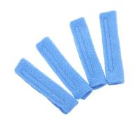 4 Pièces Coussinets Nasaux et Auriculaires Bleus en Flanelle | Réutilisables Après Lavage, Surface Respirante et Douce, Usage, pour Tuyau Nasal, Oreilles et Joues
