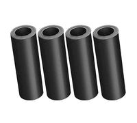 4 Pièces Couvercle de Cheminée Magnétique Noir, Bloqueur de Tirage | Caoutchouc Magnétique, Installation sans Outils, pour Hiver et Fermeture Saisonnière, Design Sobre Moderne