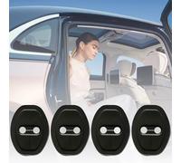 4 pièces Couvercle de Protection de Loquet de Porte de Voiture en Silicone,Universel Couvercle de Serrure de Porte de Voiture,Capuchons de Protection pour Serrure de Porte de Voiture (Noir)