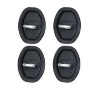 4 Pièces Couvercle de Serrure de Porte pour Dodge Charger 2011-2022, Voiture Porte Verrouillage Couvercle Silicone Accessoires,Black