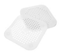 4 Pièces Couvercle de Siphon en Silicone Blanc pour Évier et Anti-blocage | Pose Flexible, Style Moderne et Simple, Retient les Résidus Alimentaires, Entretien Facile pour Propriétaires ou Locataires