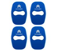 4 Pièces Couvercle Serrure Porte de Voiture pour Citroen Berlingo III/3 M 2018-2024, Housses de Protection pour Serrure de Porte Amortisseur et Anti-Bruit,Blue