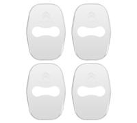 4 Pièces Couvercle Serrure Porte de Voiture pour Citroen C1 C2 C3 C3-XR, Housses de Protection pour Serrure de Porte Amortisseur et Anti-Bruit,Silver