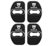 4 Pièces Couvercle Serrure Porte de Voiture pour Dacia Duster Sandero 3/Sandero Stepway Spring Bigster, Housses de Protection pour Serrure de Porte Amortisseur et Anti-Bruit,Black