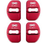 4 Pièces Couvercle Serrure Porte de Voiture pour Dacia Sandero 3/Sandero Stepway III 2021-2023 2024, Housses de Protection pour Serrure de Porte Amortisseur et Anti-Bruit,Red