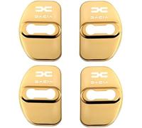 4 Pièces Couvercle Serrure Porte de Voiture pour Dacia Sandero III Stepway 2020-2022, Housses de Protection pour Serrure de Porte Amortisseur et Anti-Bruit,Yellow