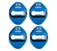 4 Pièces Couvercle Serrure Porte de Voiture pour Mazda 3 2004-2011, Housses de Protection pour Serrure de Porte Amortisseur et Anti-Bruit,Blue