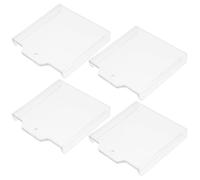 4 Pièces Couvercle Transparent pour Bouton D'interrupteur, Protection | Plastique Clair, Identification Facile, Installation Rapide, pour Couloirs Publics et Zones à Fort Passage