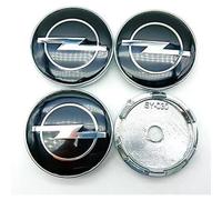 4 pièces Couverture Centrale de Moyeu pour Opel Astra H G J Insignia Mokka Zafira Corsa 60mm, Cache-moyeux Alliage Badge emblèm