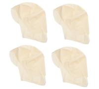 4 Pièces Couvre-Chef Bonnet Chauve Chauve de scène Casquette Chauve en Latex de Maquillage Casquette Chauve Cosplay Couvre-Chef Cosplay émulsion Blanche FOMIYES