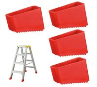4 Pièces Couvre-Pieds d'Echelle en Caoutchouc, Embout 50x20 MM Patin Escabeau Universel,Embout Escabeau Universel en Caoutchouc,Patin Echelle Antidérapants pour Échelle Télescopiques et Escabeaux