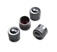 4 pièces Couvre-Valve pour Voitures pour Audi A1 3-türer Typ 8X AB Bj. 2010-07/2018, de Cache-poussière de Roue Bouchons de Tige de Valve de Pneu Auto,Silver