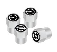 4 pièces Couvre-Valve pour Voitures pour Opel Zafira Life S 2019-2020, de Cache-poussière de Roue Bouchons de Tige de Valve de Pneu Auto,Silver