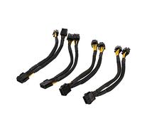 4 Pièces CPU 8 Broches Splitter ATX CPU 8 Broches À Double 8 (4 + 4) Pin EPS 12 V pour Adaptateur D'alimentation Carte Mère
