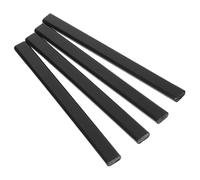 4 Pièces Crayon à Bois de Menuisier Octogonal Noir pour Chantier et | Bois, Corps Anti-roulement Octogonal, Lignes Nettes, pour Métal, Pierre et Carrelage