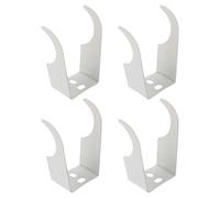 4 pièces Crochet de Radiateur Support Suspendu, en Acier Blanc | Installation sans Outil, Gain de Place, Séchage Rapide, Format 9,5x5,4x3cm, pour Salle de Bains ou Linge