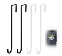 4 Pièces Crochet pour Couronne de Porte, 30cm Accroche Couronne de Noel Crochet Porte Acier Inoxydable à Suspendre Couronne Décoration pour Mariage Maison Bureau