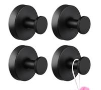 4 Pièces Crochet Ventouse Salle de Bain, Charge 8KG Réutilisable Ventouse Crochet Sans Percage Patères Murales Crochet Fort Multifonction Porte Serviette Ventouse