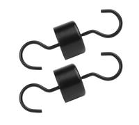 4 Pièces Crochets Métalliques Antirouille Noirs | Métal, Forte Capacité de Charge, Usage Extérieur, pour Mangeoires et Jardinières, Support Suspendu Pratique