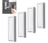 4 Pièces Crochets Muraux Pliables, Support Mural Pliable, Crochet Pliant 90 Degrés, Crochets à Manteaux Patère avec Vis pour Bureau Cuisine Chambre Salle de Bain Cuisine Casque Manteau (Blanc)