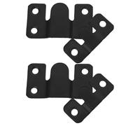 4 Pièces Crochets Robustes pour Cadres Photos, Fixation Murale Encastrée | Système Z à Emboîtement, Galvanisation Discrète, pour Panneaux Muraux et Meubles, Finition Pro