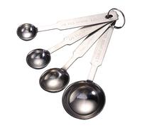 4 Pièces Cuillère Doseuse En Acier Inoxydable Cuillère à Soupe Tasse à Mesurer Mini Tasse à Mesurer Cuillere Doseuse Mini-cuillère Verre Doseur Tableau De Conversion Miniature