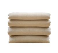 4 Pièces d’Étamine Alimentaire en Coton Non Blanchi, 50 x 50 cm Mousseline Alimentaire Ultra Fine Lavable, Chiffon à Fromage, Anti-Chaleur, pour Filtrer Jus, Thé, Épices