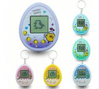 4 pièces d'animaux de compagnie électroniques, écran noir et blanc, console de jeu portable miniature à pendentif, élevage d'animaux de compagnie virtuels, jouet de jeu d'esprit électronique 1 pièce (