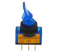 4 pièces DC12V 20A panneau indicateur montage interrupteur à bascule marche-arrêt de voiture rouge, vert, jaune, bleu(Each color 1pcs)