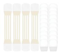 4 Pièces De + 20 Autocollants De Levage Du Visage Et Du Cou, Bande De Serrage De La Peau Lâche, Ruban De Lifting Invisible, Pour Créer Un Visage En Forme De V Et Améliorer Le Double Menton.