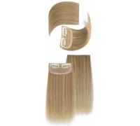 4 pièces de cheveux rembourrés, perruque sans trace, épaisse des deux côtés de la couronne Bob Perruque Ondulée Rose avec Frange (D, One Size)