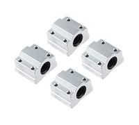 4 pièces de Curseur à Bille à Mouvement linéaire, roulement à Billes linéaire, adapté à CNC, Impression 3D, Bricolage (Size : SCS16UU)