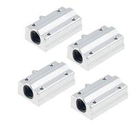 4 pièces de Curseur à roulement à Billes à Mouvement linéaire, CNC, pièces d'imprimante 3D, utilisées for Les Tours, Impression 3D (Size : SCS16LUU)