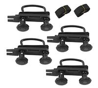 4 pièces de fixation pour coffre de toit, support universel en forme de U pour montage de coffre de toit avec écrous lourds, boulons en U, colliers et autres accessoires