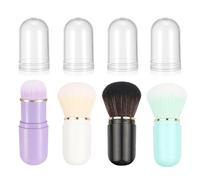 4 Pièces De Maquillage Rétractables, Créatives Et Mignonnes, Avec Couverture De Poussière, Voyage Extérieur Pratique, Pinceau Multifonction, Outils De Beauté.