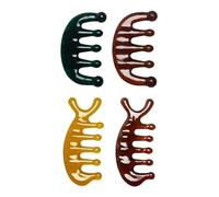 4 Pièces De Massage De Peigne, D'Accessoires De Soins Du Corps, D'Outils De Massage Manuel, Peuvent Être Utilisés Sur Le Cou, La Tête, Les Mains Et Le Dos.