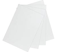 4 pièces de papier de four en fibre céramique, papier de matériau de joint de température en céramique à haute température, feuille de four à micro-ondes ignifuge d'isolation(Thick: 3mm)