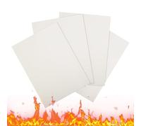 4 pièces de papier de joint en fibre de céramique de 210 mm × 297 mm, matériau de scellement pour cheminée de conduit de fumée résistant à la chaleur pour les volets de tuyau de poêle - A4 3 mm