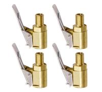 4 Pièces De Pinces À Air Pour Pneus, Adaptateurs De Valve Filetés, Accessoires De Pompe À Air, Adaptateurs De Valve À Clipser, Connecteurs De Valve De Gonflage, Pinces De Pompe À Air De Voiture