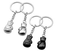 4 pièces de porte-clés de boxe, porte-clés personnalisés créatifs, pendentifs en métal à la mode, pendentifs de sac, pendentifs de téléphone portable, cadeaux de boxeur