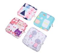 4 Pièces De Rangement De Serviette Hygiénique Sacs À Main De Voyage Cosmétique Conteneur pour Période Pochettes pour Filles Rangement De Serviettes Beaupretty