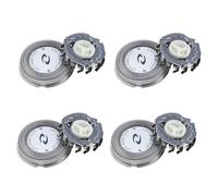 4 pièces de rechange tête de rasoir coupe-lame pour Norelco HQ3 HQ30/HQ32/HQ36/HQ300, argent