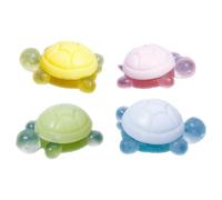 4 pièces de savon pour enfants, savon à l'huile essentielle en forme de petite tortue, ingrédients naturels, bain nettoyant parfumé, savons mignons petite tortue pour se laver les mains, bain po