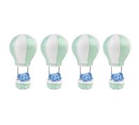 4 Pièces Décoration de Gâteau Ballon Chaud Éléphant Vert en Résine | Ornement Multipurpose, Usage Décoration et Prise de Photos, Forme Éléphant Ballon, Présent Garçon et Filles
