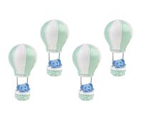 4 Pièces Décoration de Gâteau Éléphant, Ballon Chaud en Résine | Style Adorable et Vif, Thème Fête Garçon et Filles, pour Pâtisserie et Table Dessert, Présent Festival
