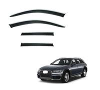 4 Pièces Deflecteur Vitre Voiture pour Audi A4 Wagon B9 2016-2025, Déflecteurs d'air, Fenêtre Latérale Visière Déflecteur Accessoire Voiture